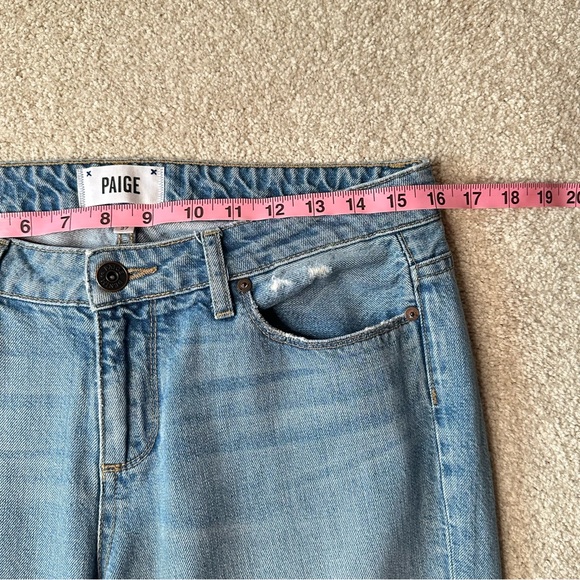Paige Patchwork Crop Jeans, Size 27 - Picture 5 of 10
